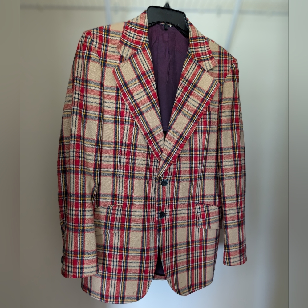 Classic Plaid Blazer